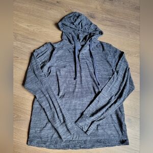 Men's Hooded Henley Shirt - Medium